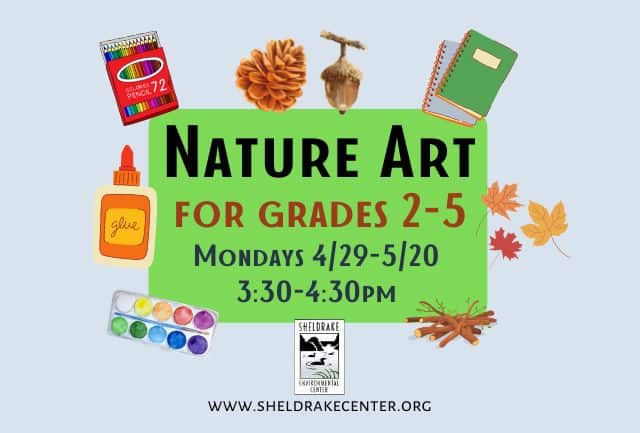 flyer describing children's program exploring creativity in nature